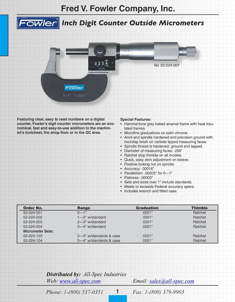 Fowler 52-224 Series manual