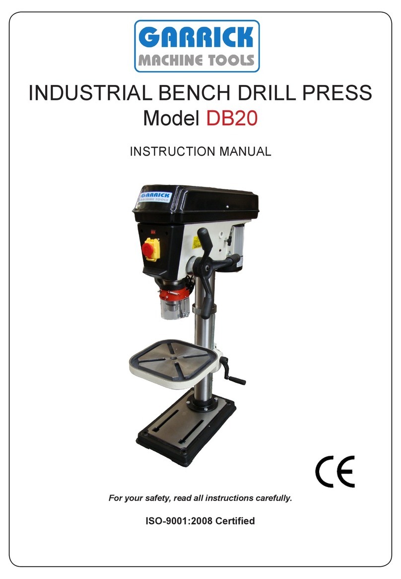 Garrick DB20 instruction manual