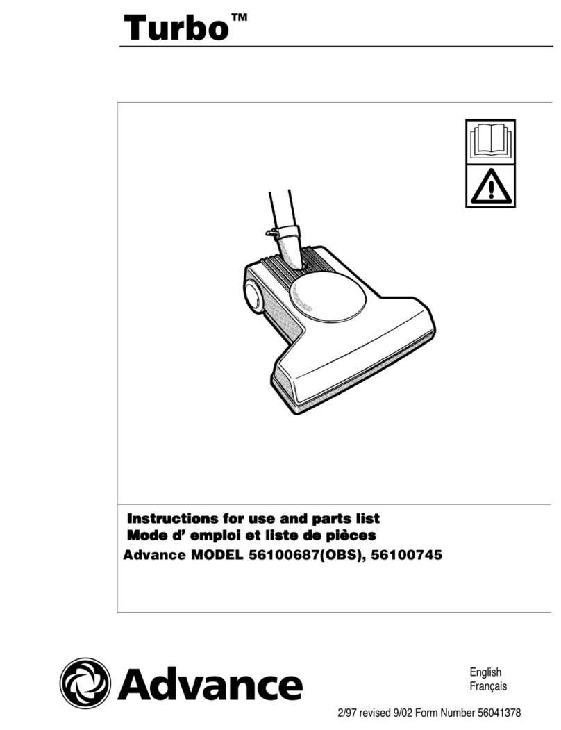 Advance acoustic Turbo 56100687 User manual