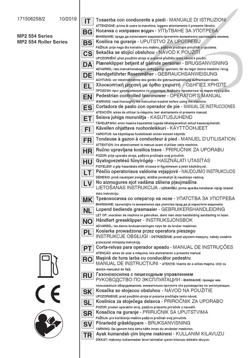 Stiga MP2 554 Series Operator's manual