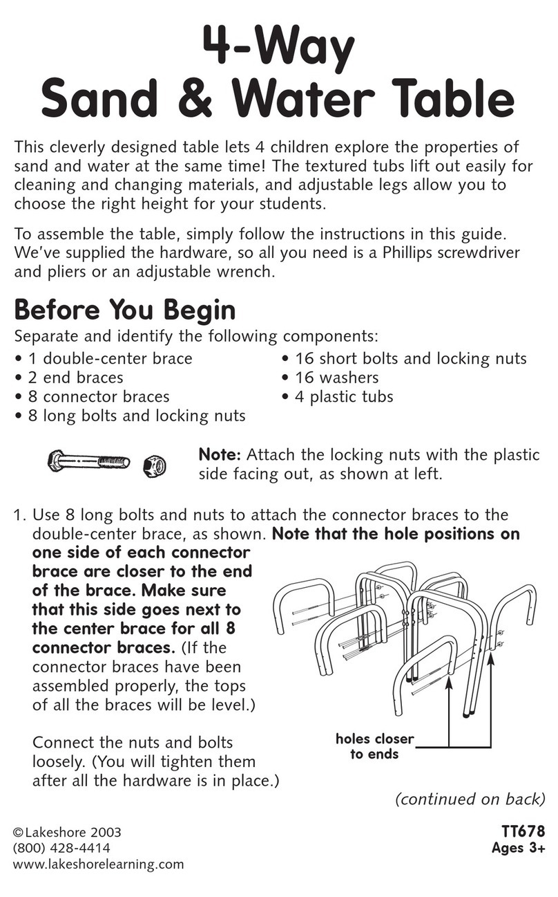 Lake Shore 4-Way Sand & Water Table quick start guide