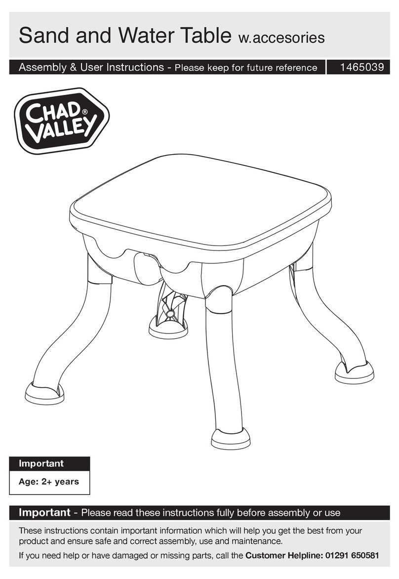 Chad Valley Sand and Water Table 1465039 Assembly & user instructions