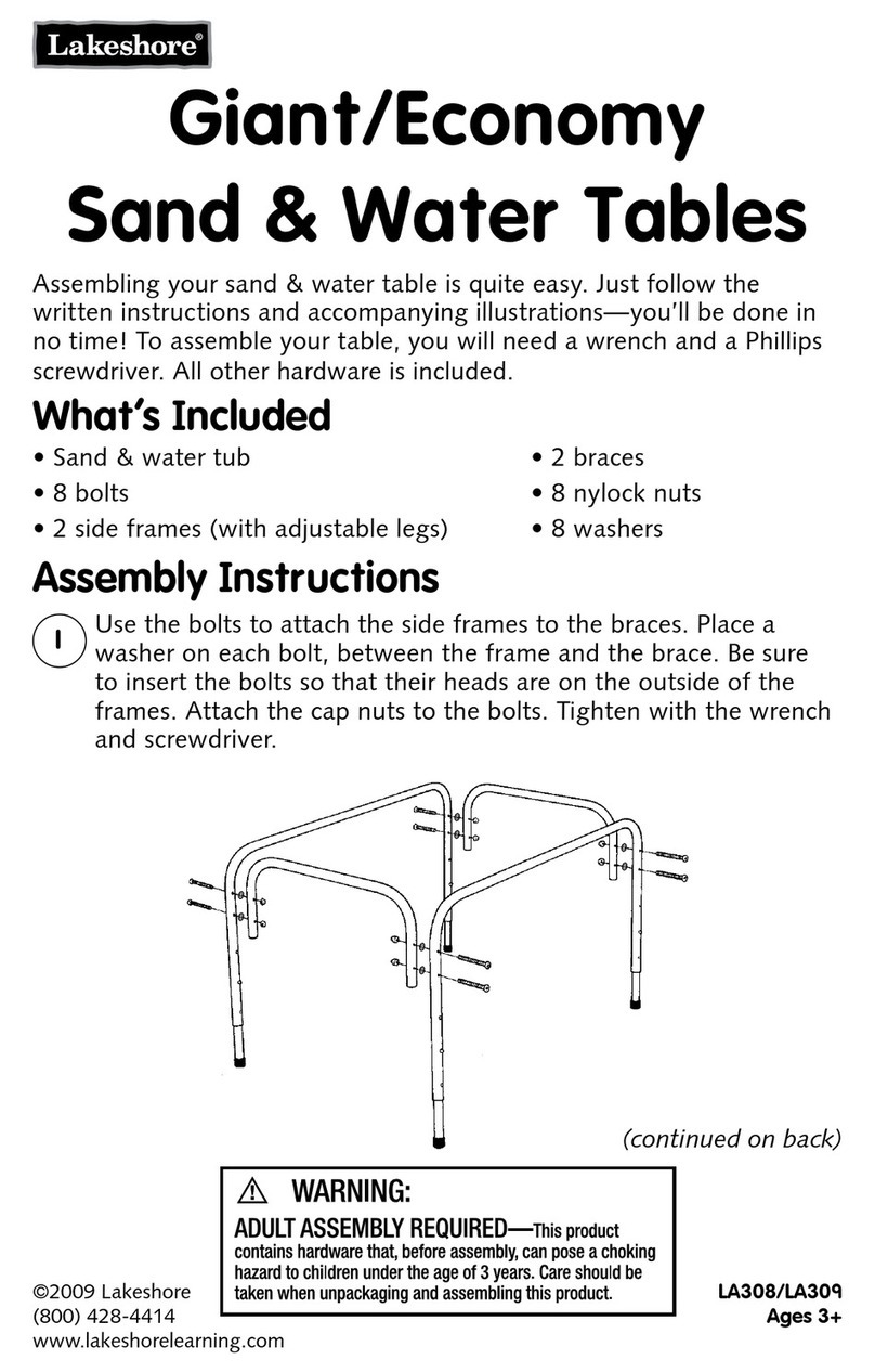 Lake Shore Giant Sand & Water Table manual Lake Shore Giant Sand & Water Table manual