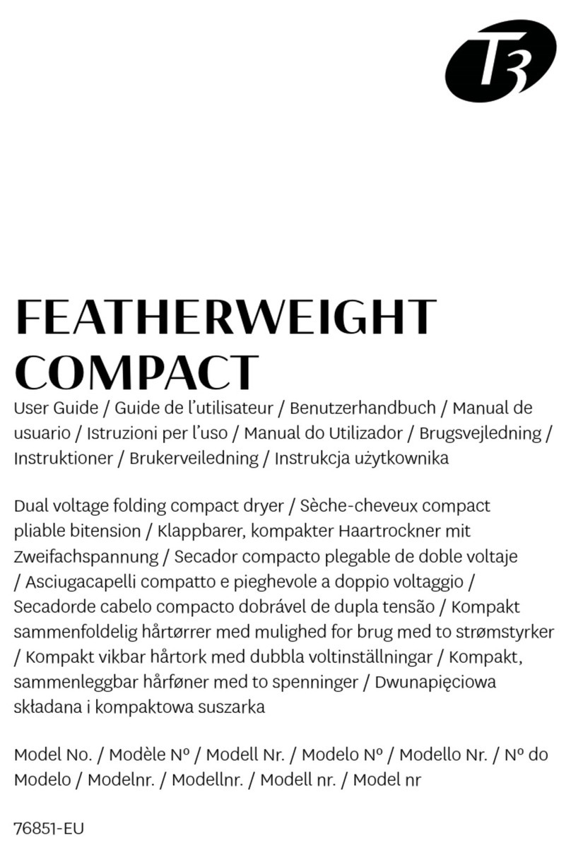 T3 Featherweight Compact User manual