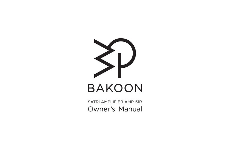 Bakoon SATRI AMP-51R owner's manual