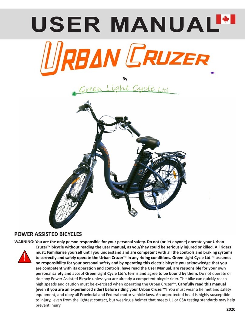 Green Light Cycle Urban Cruizer user manual