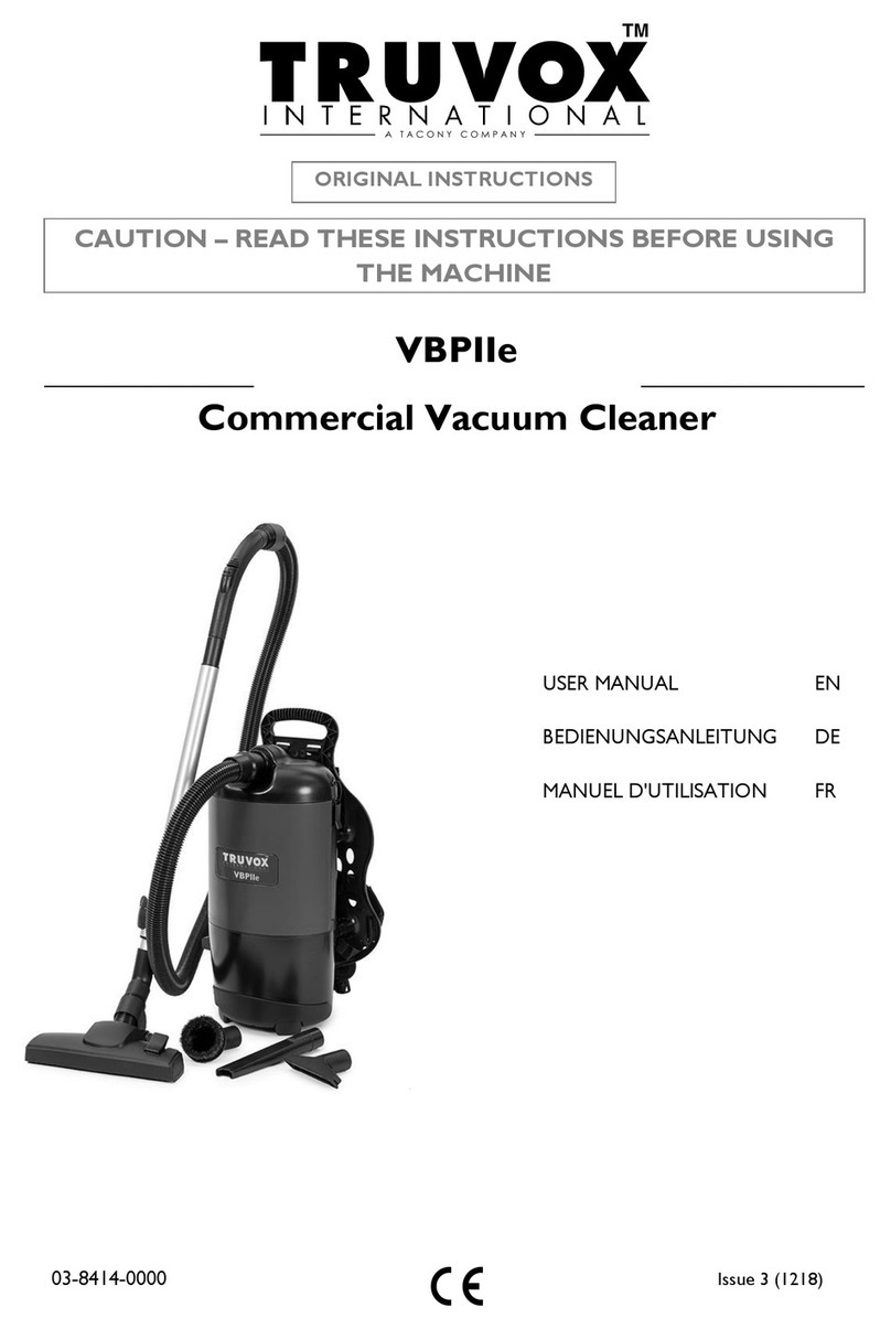Tacony Truvox VBPIIe user manual