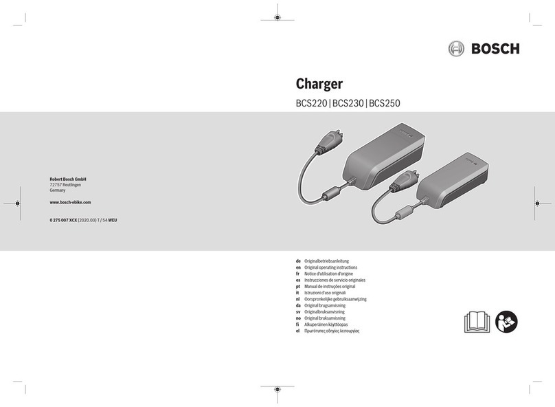 Bosch Standart Charger BCS220 Original operating instructions