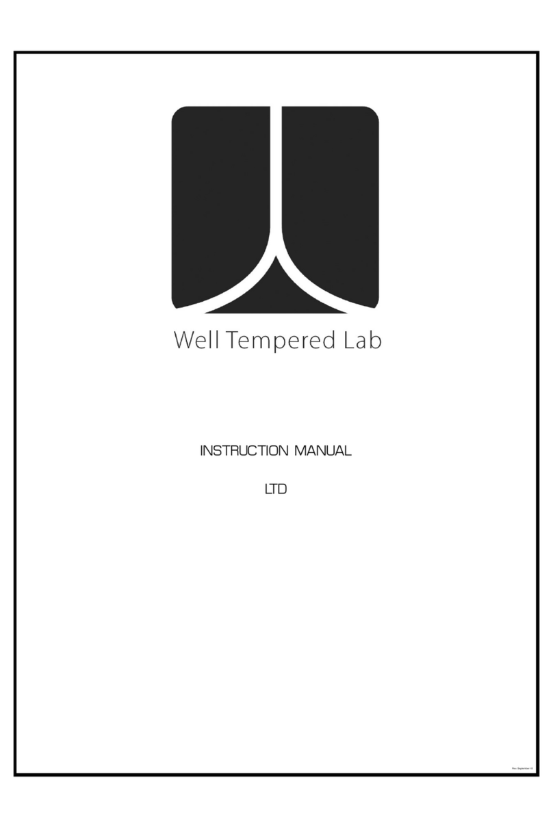 Well Tempered Lab LTD User manual