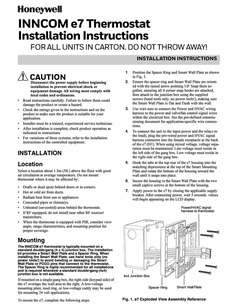 Honeywell INNCOM e7 User manual