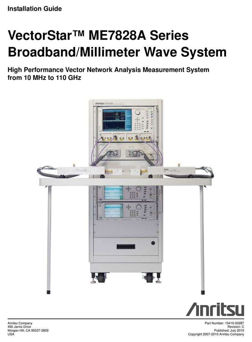 Anritsu VectorStar ME7828A Series installation guide