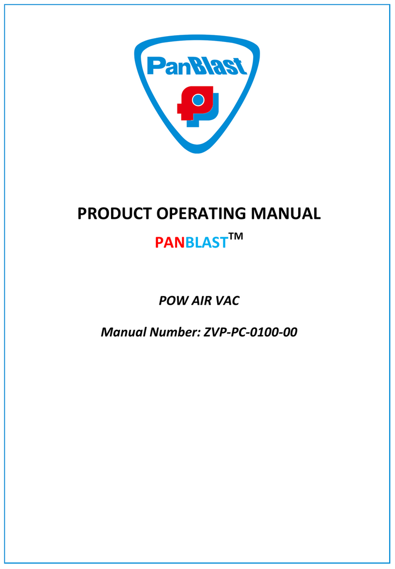 Panblast Pow Air Vac operating manual