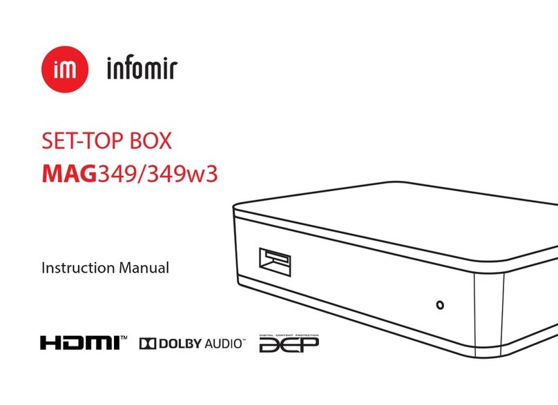 Infomir MAG349 User manual Infomir MAG349 User manual