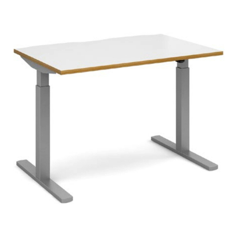 dams Elev82 Mono Single Desk EVM-1200 Assembly instructions