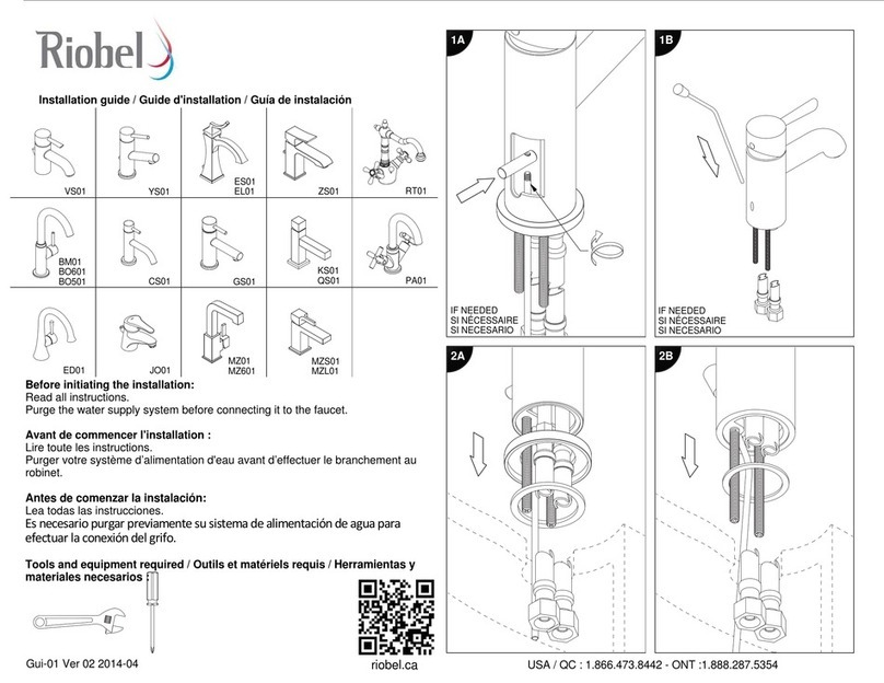 Riobel VS01 installation guide