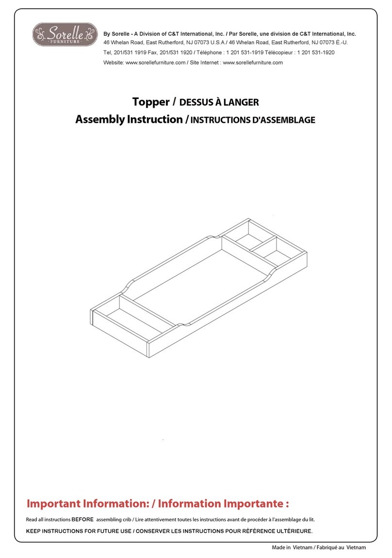 C&T International Sorelle 0199 Assembly instructions