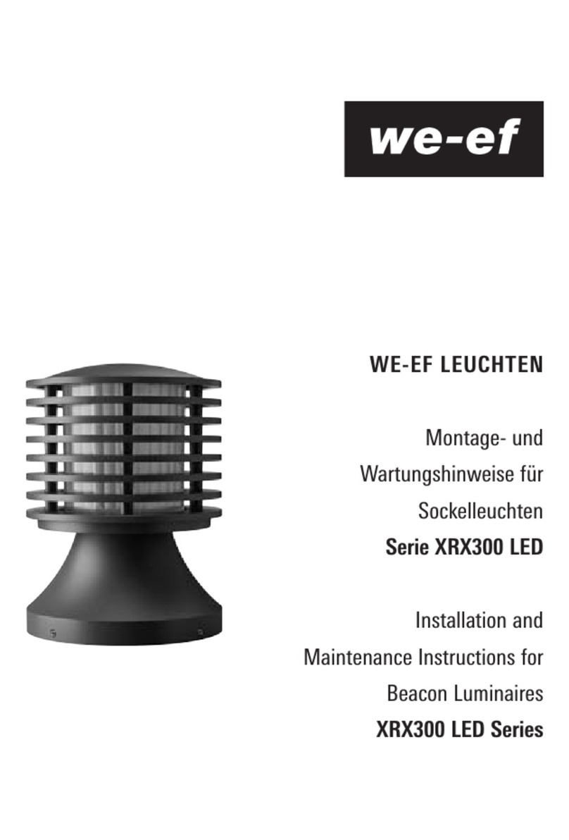 WE-EF XRX300 LED Series Installation and maintenance instructions