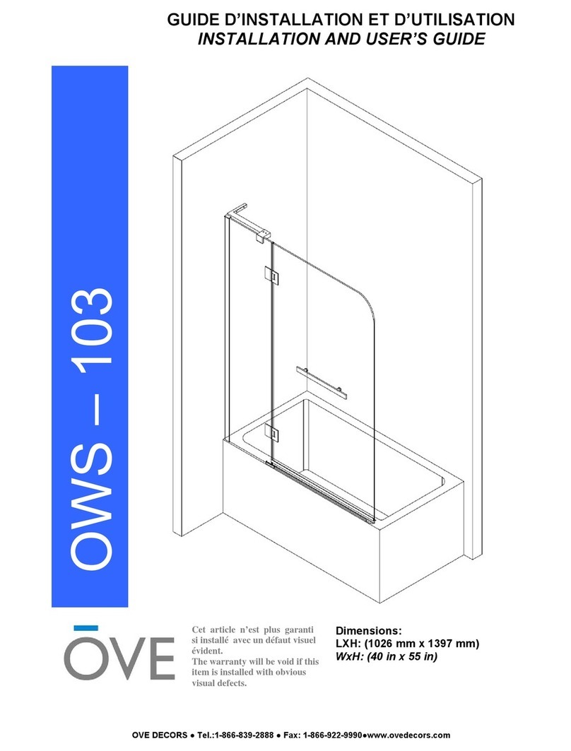 OVE OWS-103 User manual