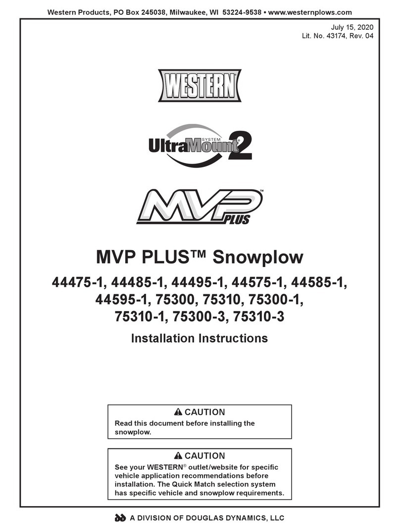 Douglas Dynamics WESTERN MVP PLUS Series User manual