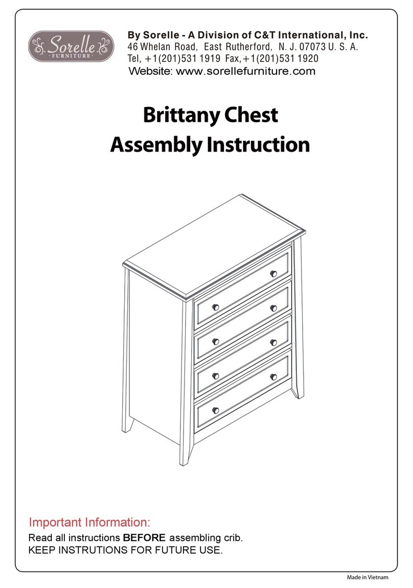 C&T International Sorelle Brittany 2310 Assembly instruction C&T International Sorelle Brittany 2310 Assembly instruction