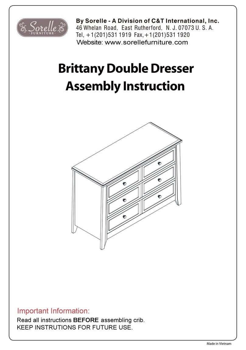 C&T International Sorelle Brittany 2360 Assembly instruction C&T International Sorelle Brittany 2360 Assembly instruction