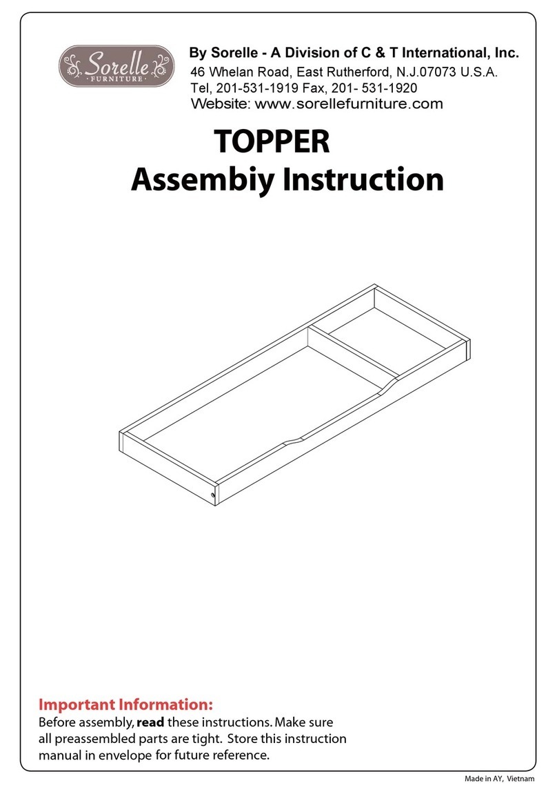 C&T International Sorelle 0299 Assembly instruction C&T International Sorelle 0299 Assembly instruction