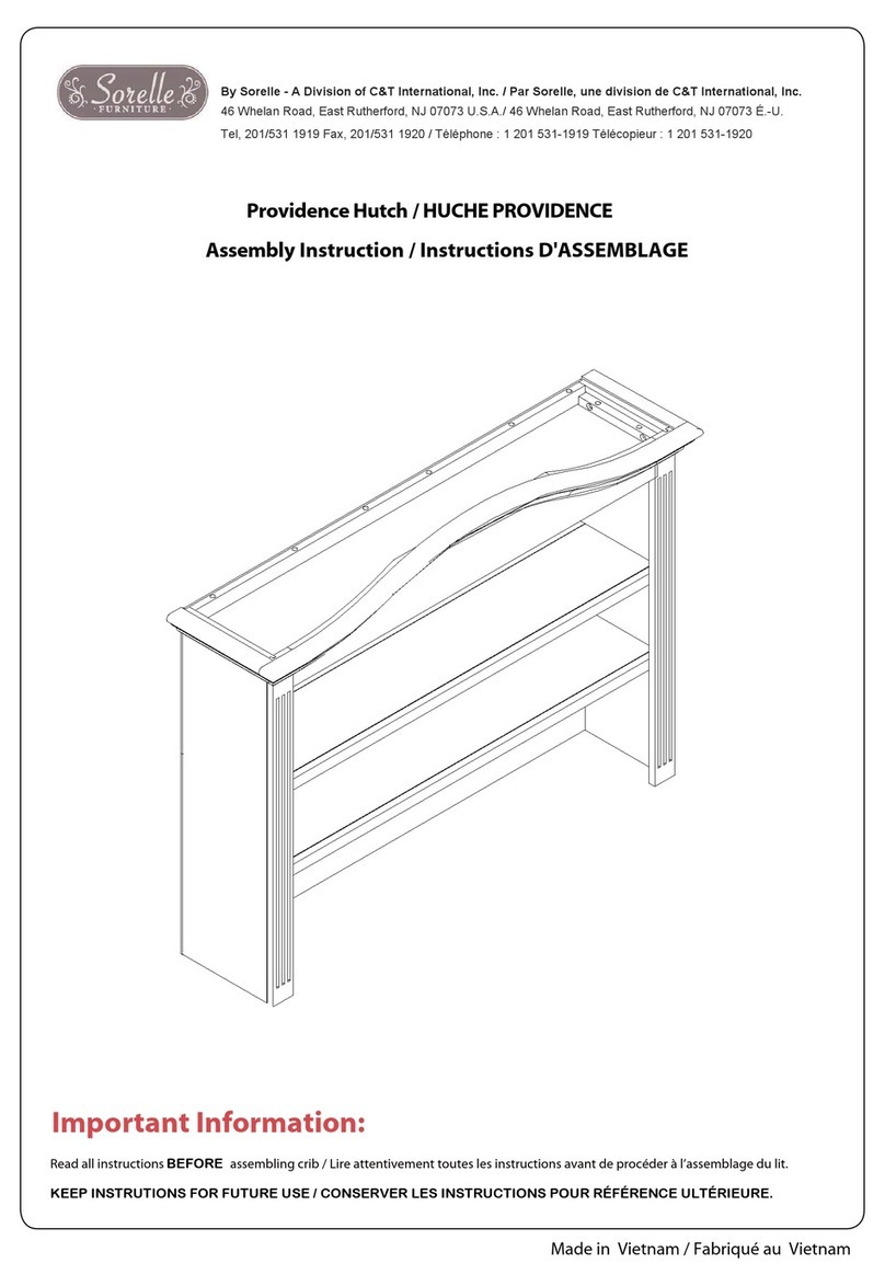 C&T International Sorelle Providence Assembly instruction