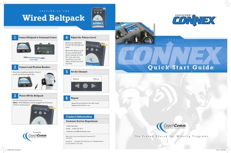 CoachComm Connex quick start guide