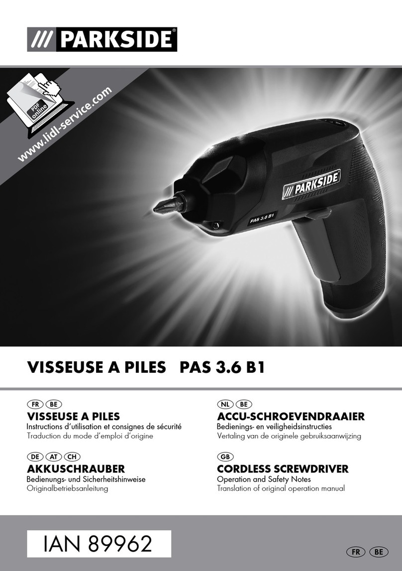 Parkside PAS 3.6 B1 User manual