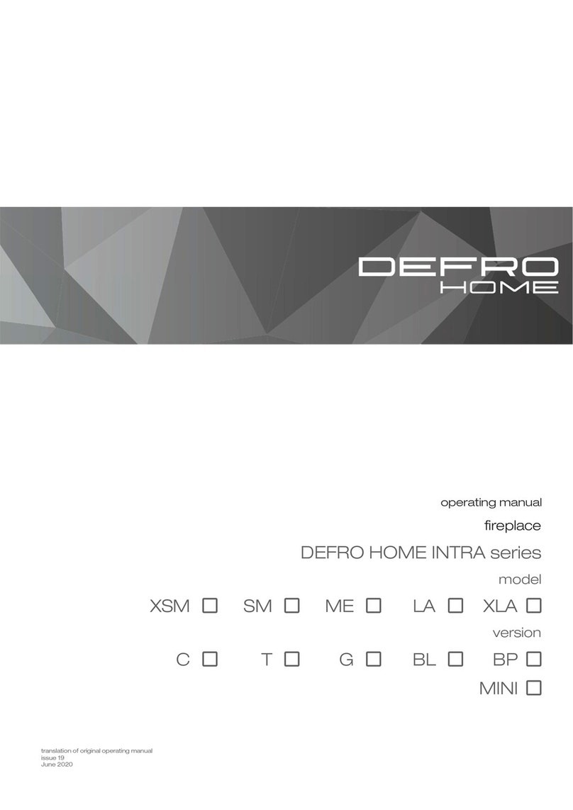 Defro Home INTRA Series operating manual