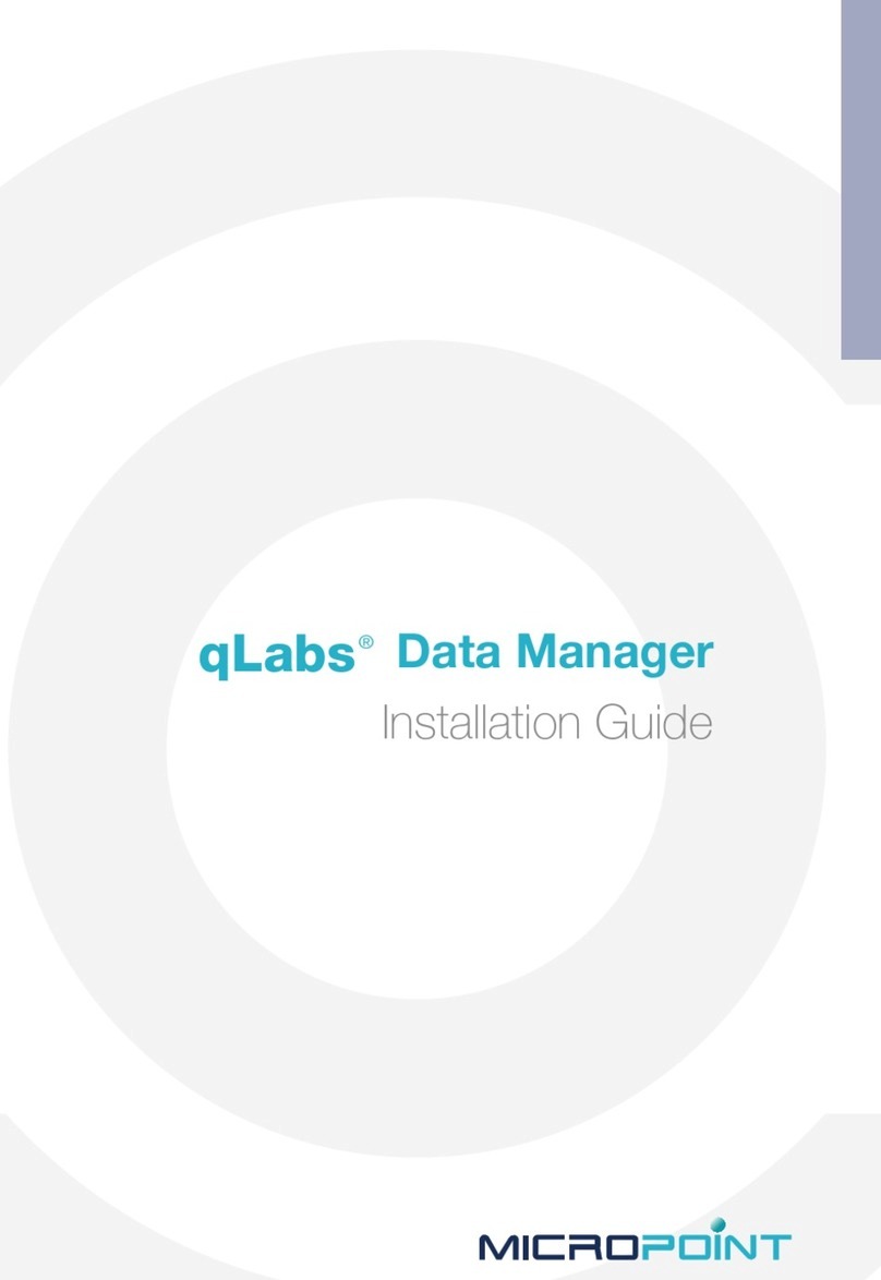 MICROPOINT qLabs Data Manager User manual