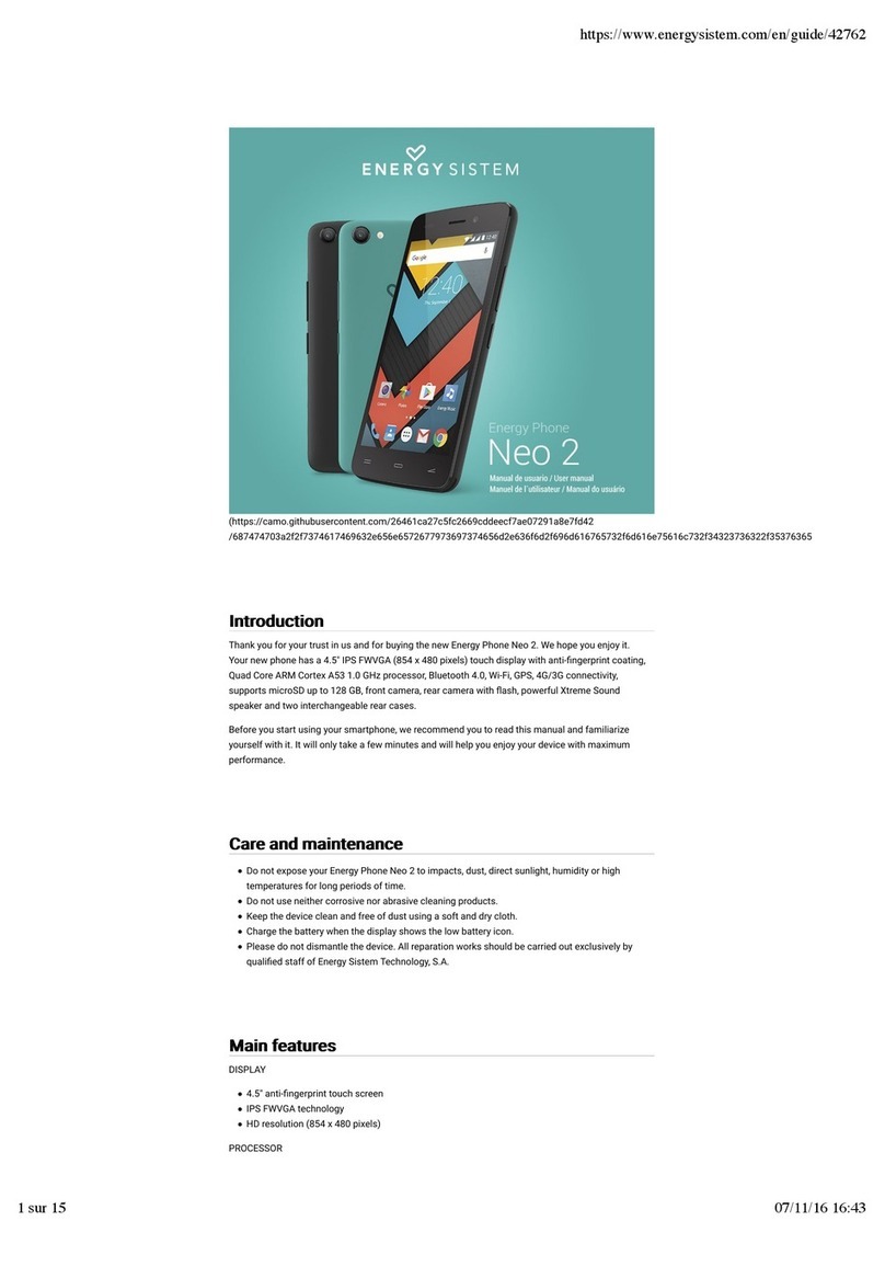 ENERGY SISTEM Energy Phone Neo 2 User manual