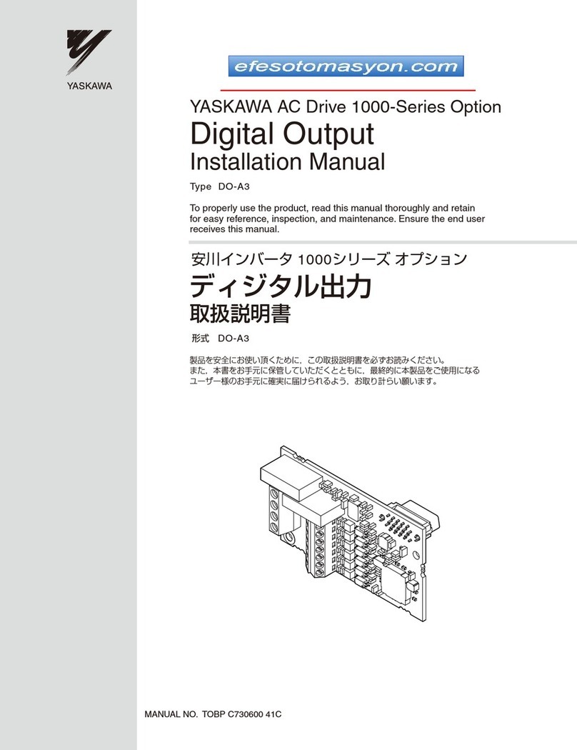 YASKAWA DO-A3 installation manual