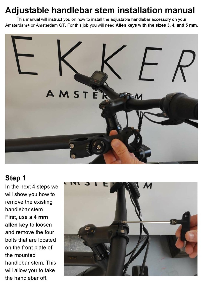 Lekker Adjustable handlebar stem installation manual
