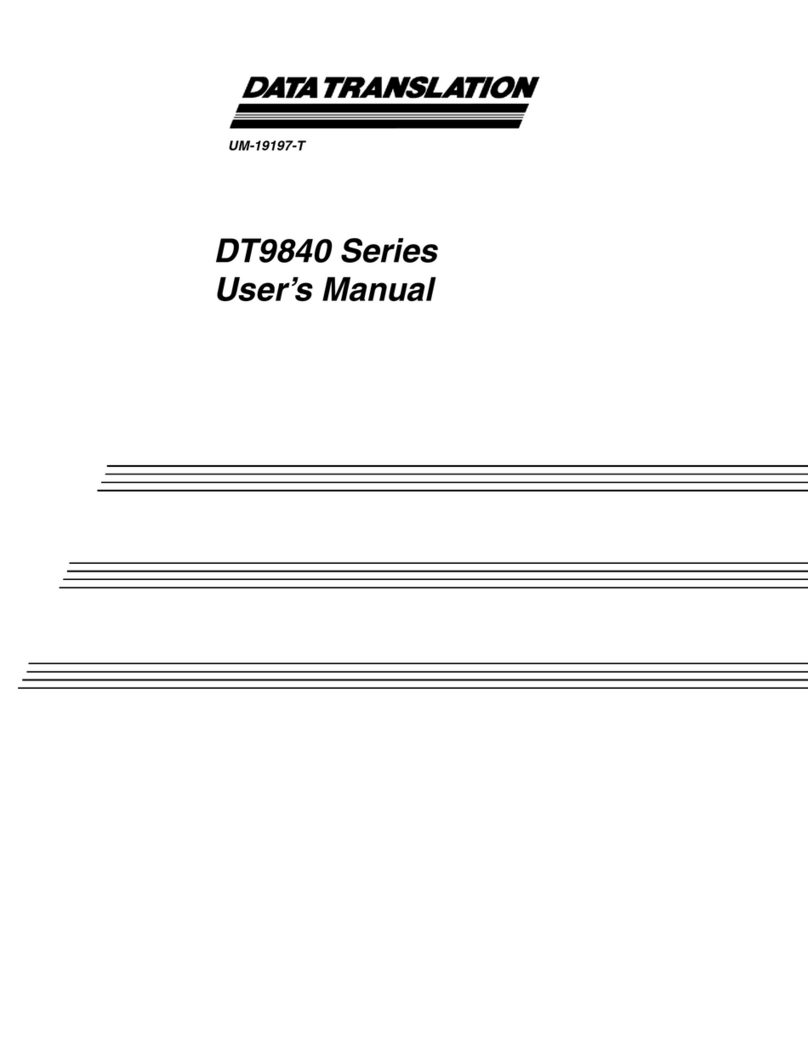 Data Translation DT9840 Series User manual