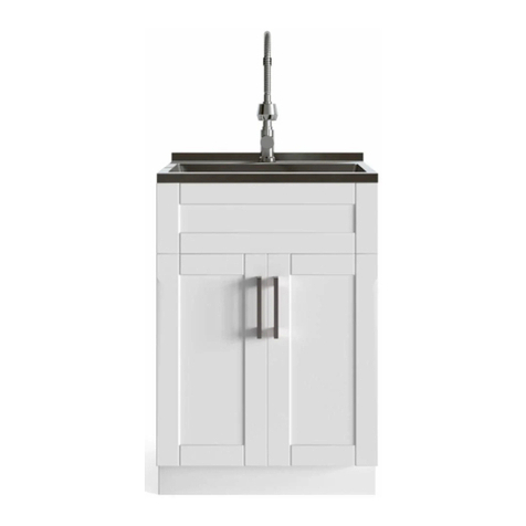 Simpli Home Darwin Laundry Cabinet AXCLDYDAR-SS User manual