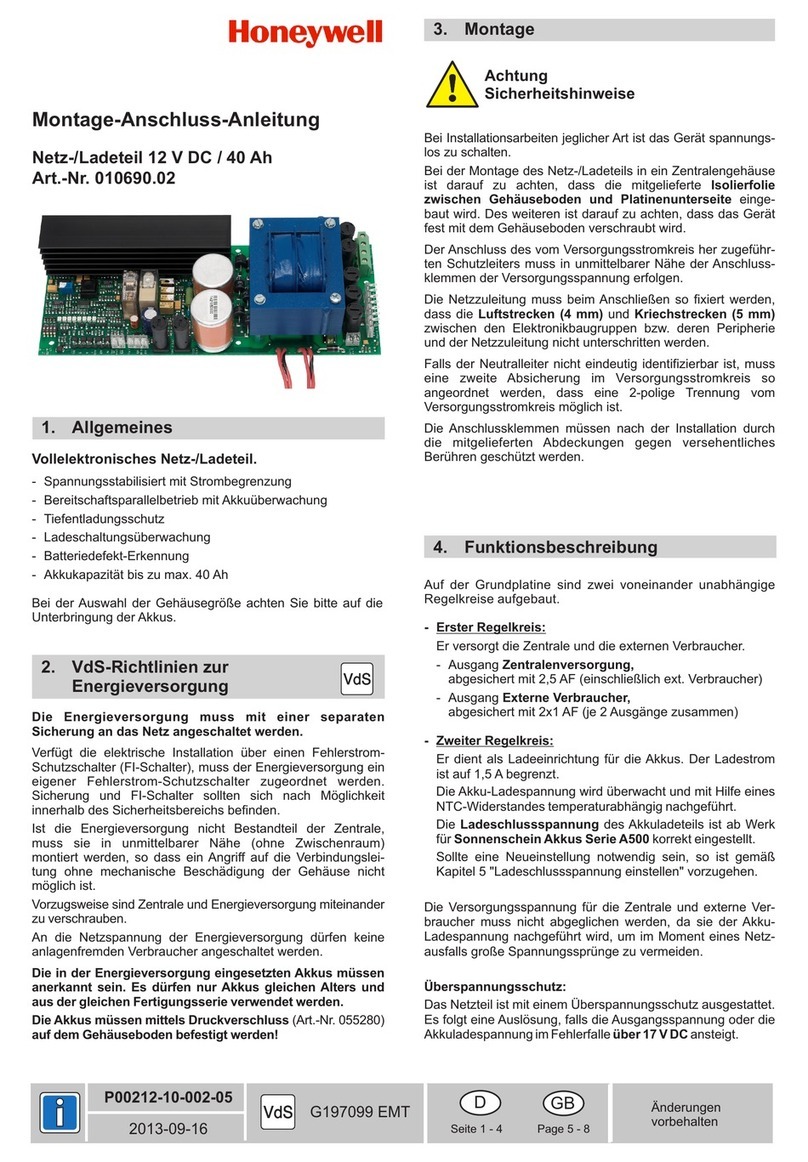 Honeywell 010690.02 Instruction manual