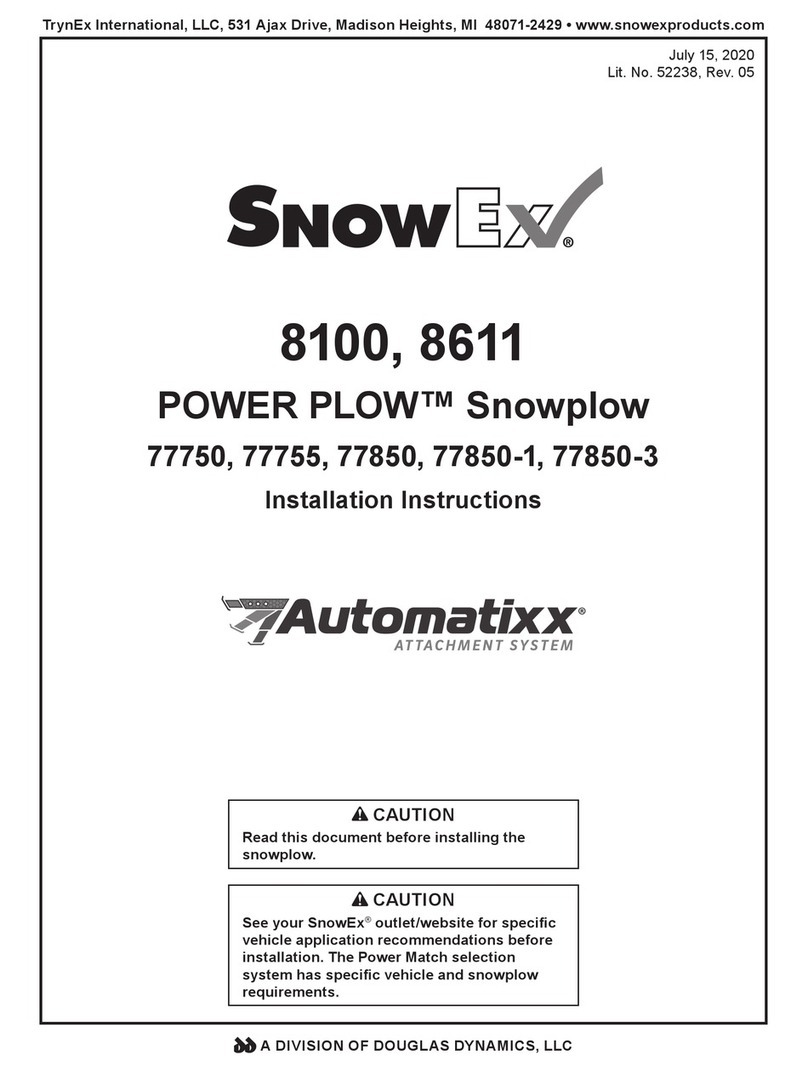 Douglas Dynamics SnowEx Power Plow 8100 User manual