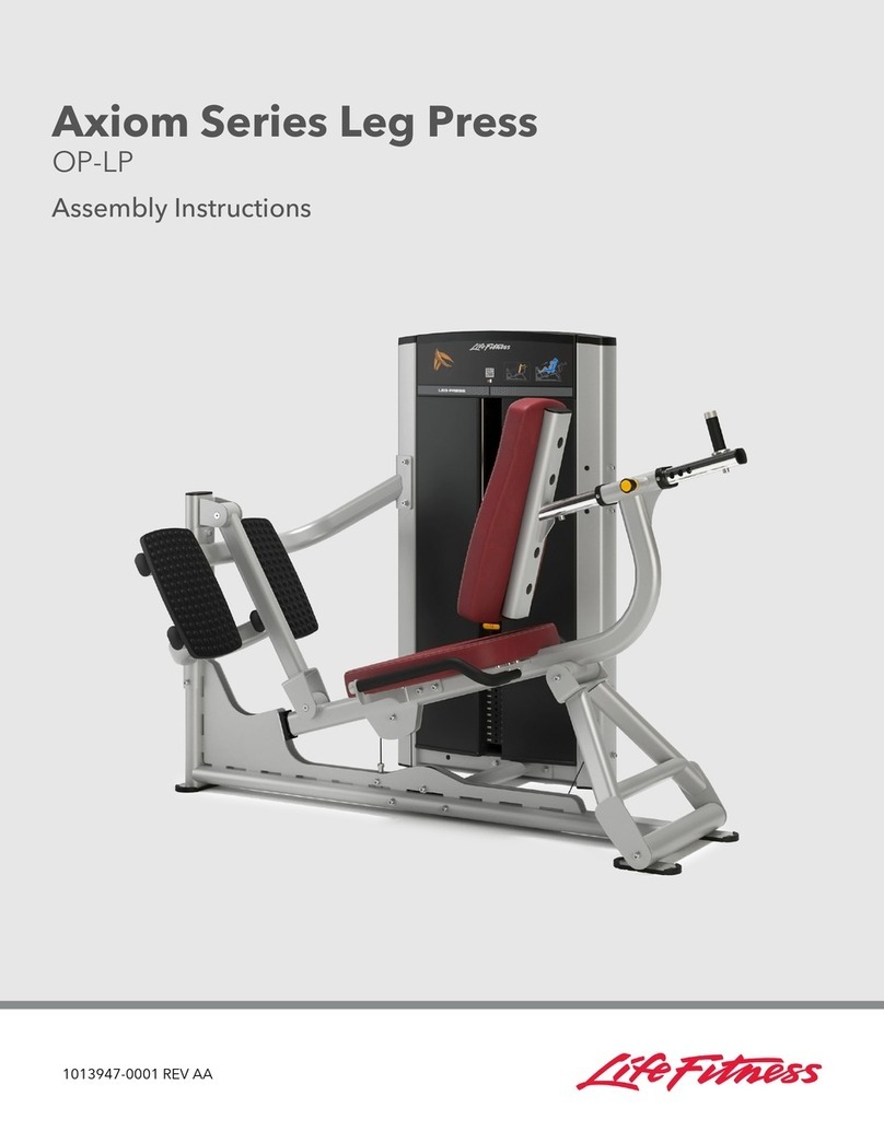 Life Fitness Axiom Series Assembly instructions