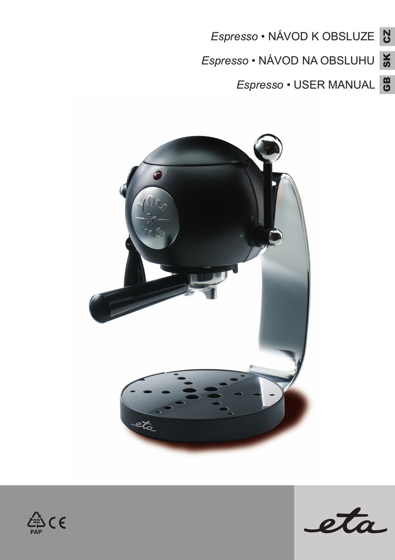 eta Espresso 2175 user manual