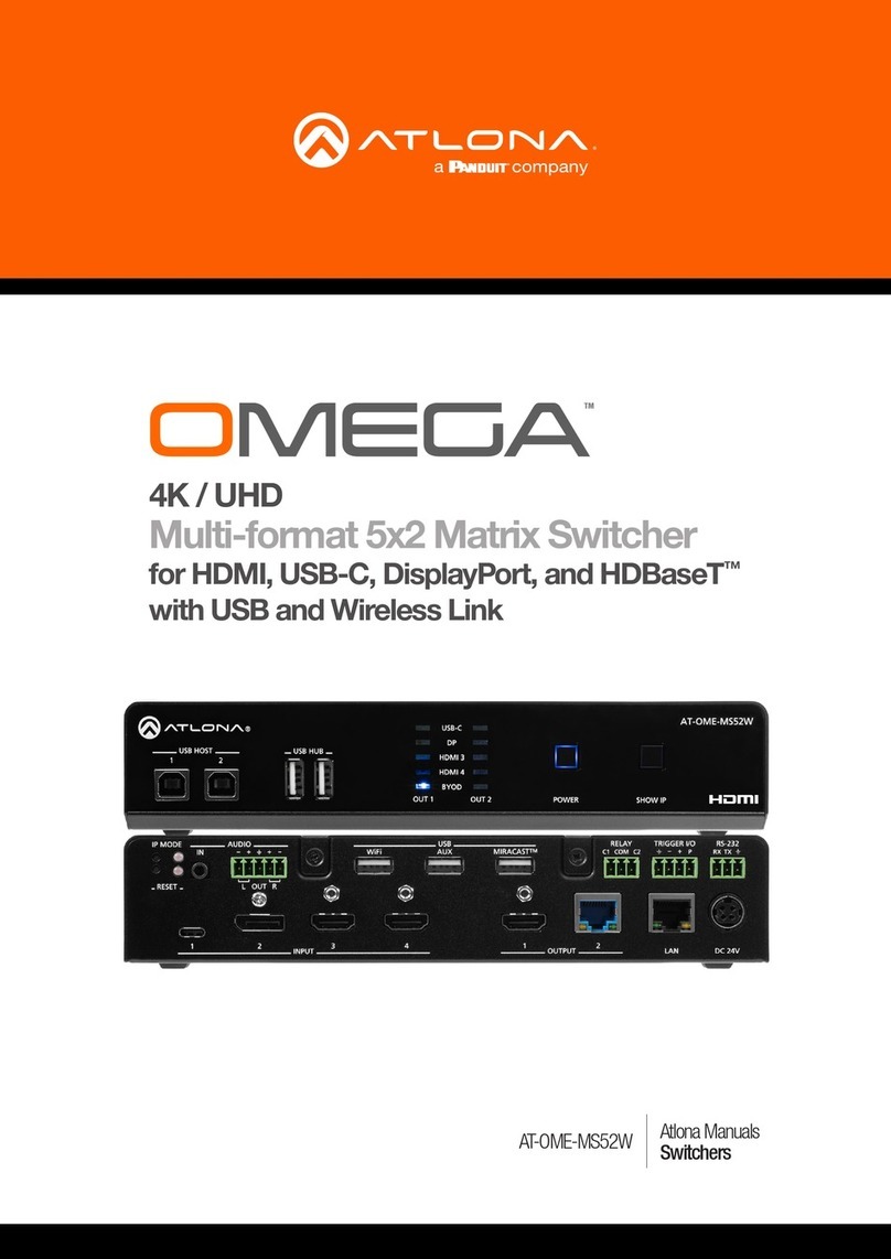 Panduit ATLONA Omega AT-OME-MS52W manual