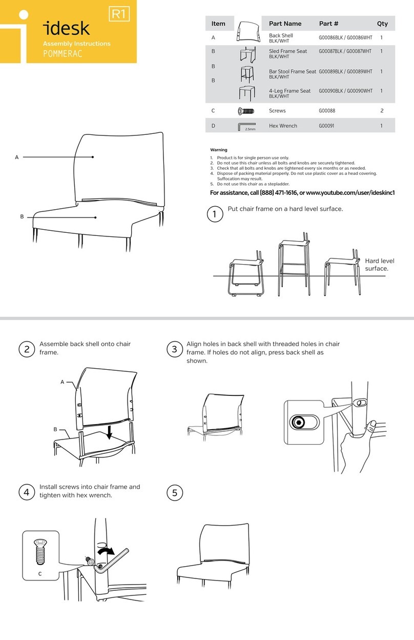 idesk Pommerac Chair User manual