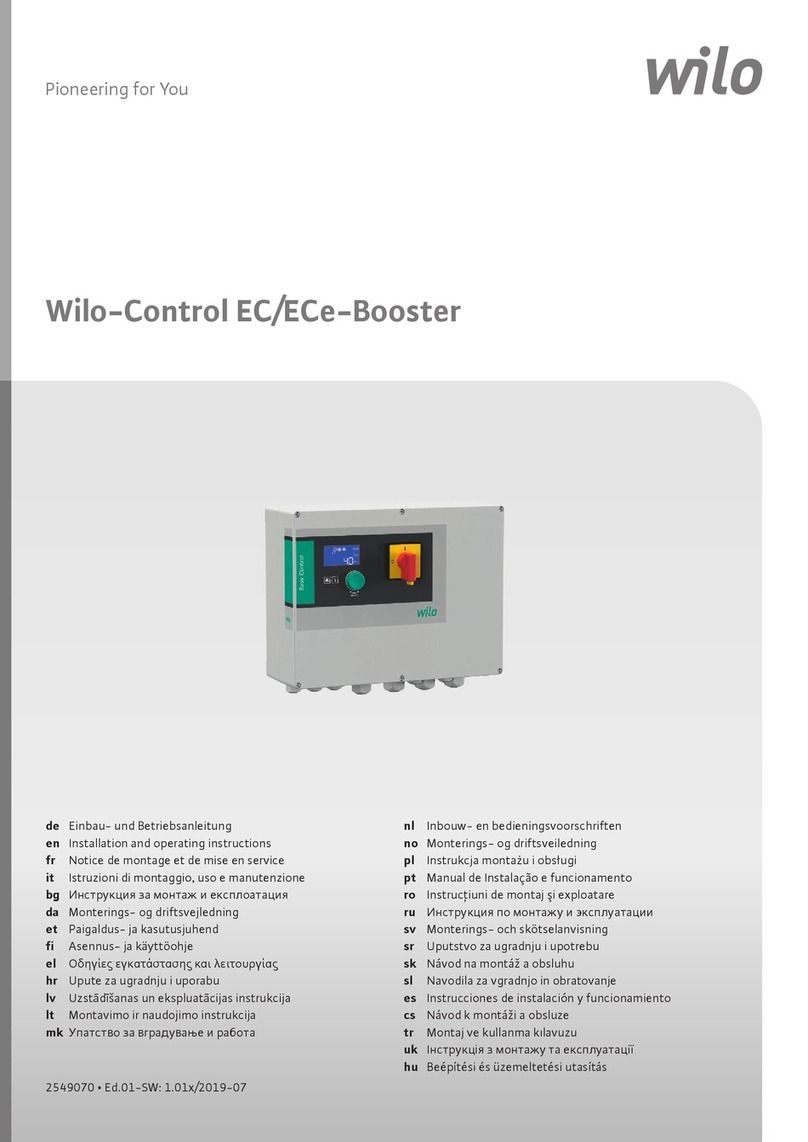 Wilo Control EC-Booster Installation and operating instructions