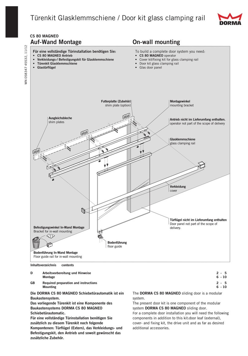 Dorma CS 80 MAGNEO manual
