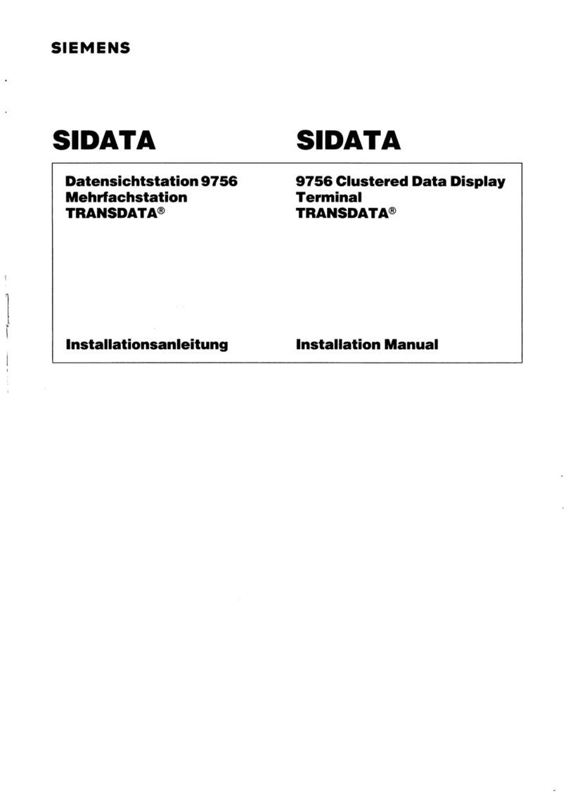 Siemens SIDATA 9756 User manual