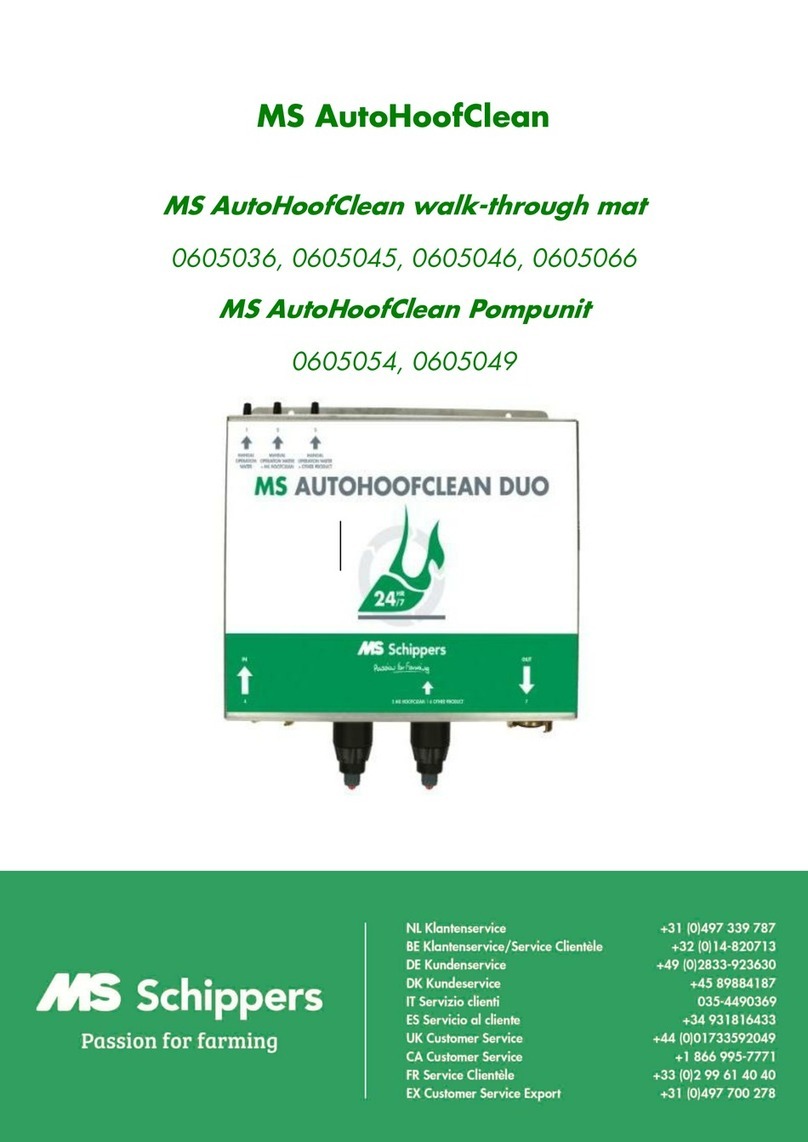 MS Schippers MS AutoHoofClean walk-through mat 0605036 User manual