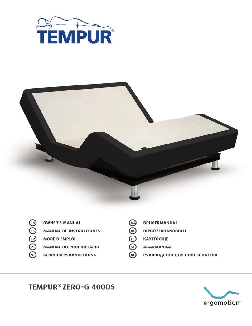 TEMPUR ZERO-G 400DS User manual