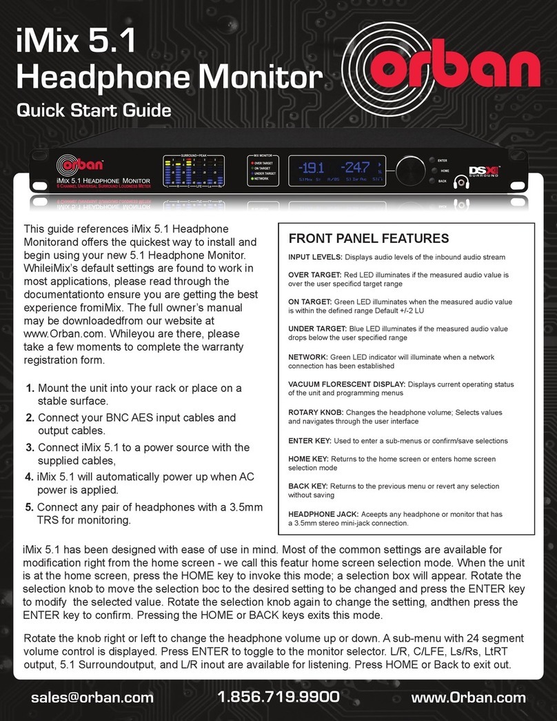 Orban iMix 5.1 quick start guide