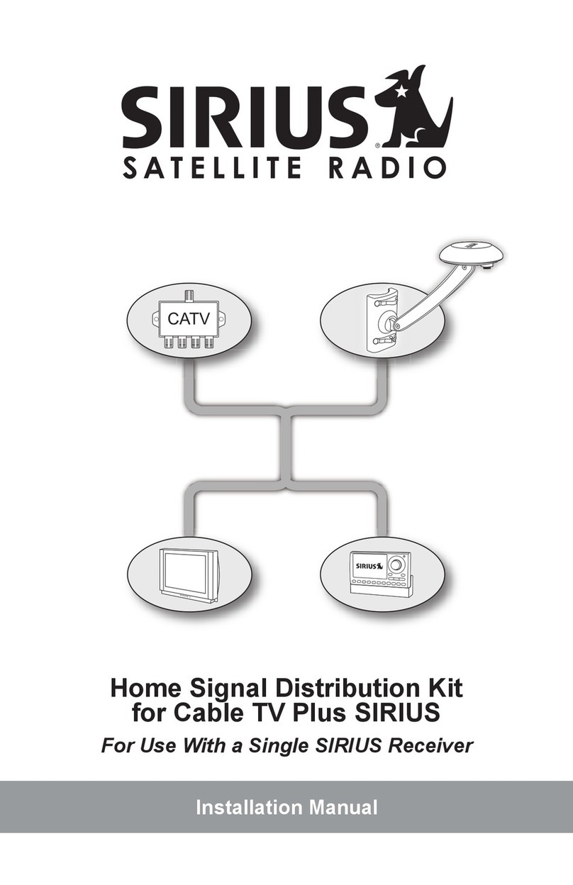 Sirius Satellite Radio 14250 installation manual