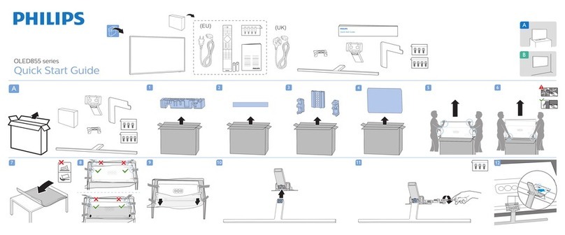 Philips OLED855 Series quick start guide